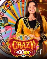 Crazy Time live game no 66aa cassino com entretenimento ao vivo para jogadores do Brasil